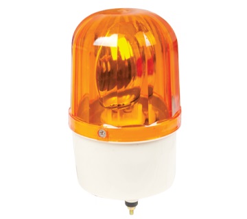 Lampa semnalizare optica si acustica  lumina galben - portocaliu  12V