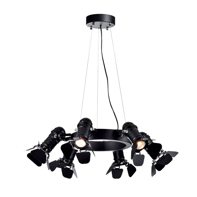 Corp iluminat candelabru metal culoare negru 6xE27 CINEMA