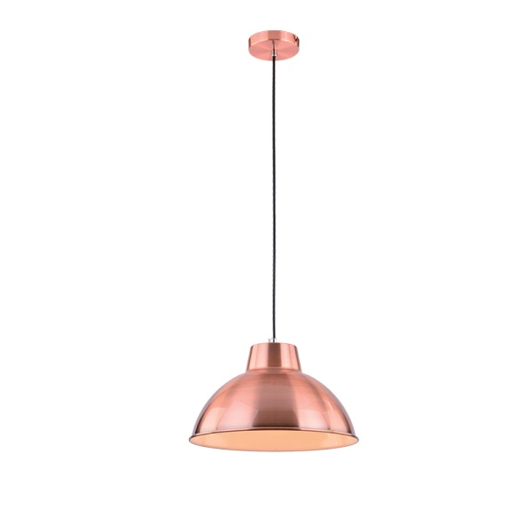 Lampa lustra corp iluminat suspendat finisaj cupru DECO