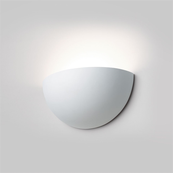 Aplica corp iluminat semirotund din ceramica 15 x 30 x 15 cm  