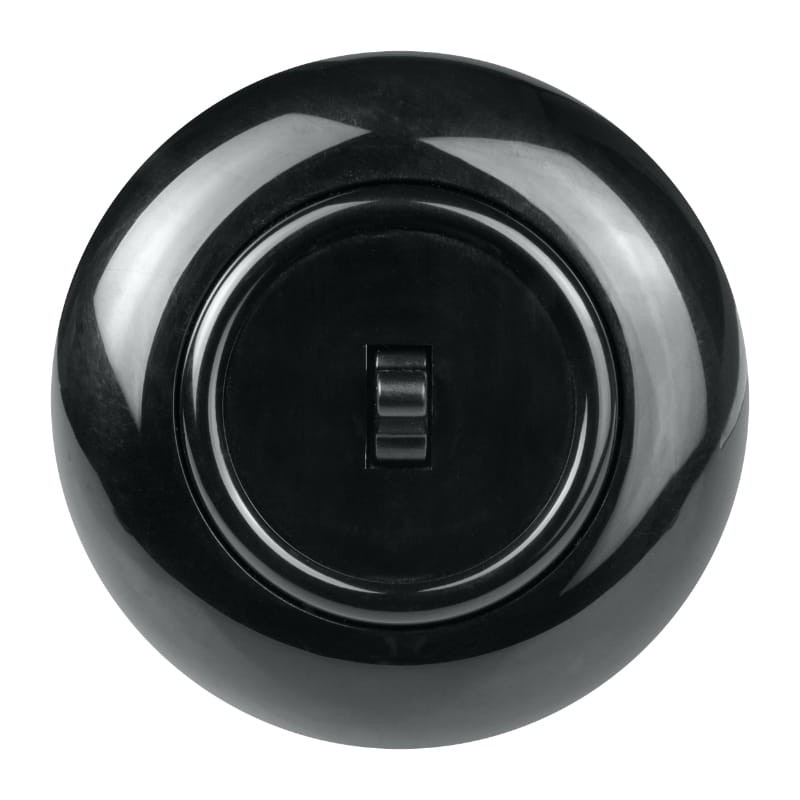 Intrerupator plastic negru retro vintage OMEGA