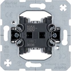 Mecanism intrerupator simplu si cap scara 10AX, 250V