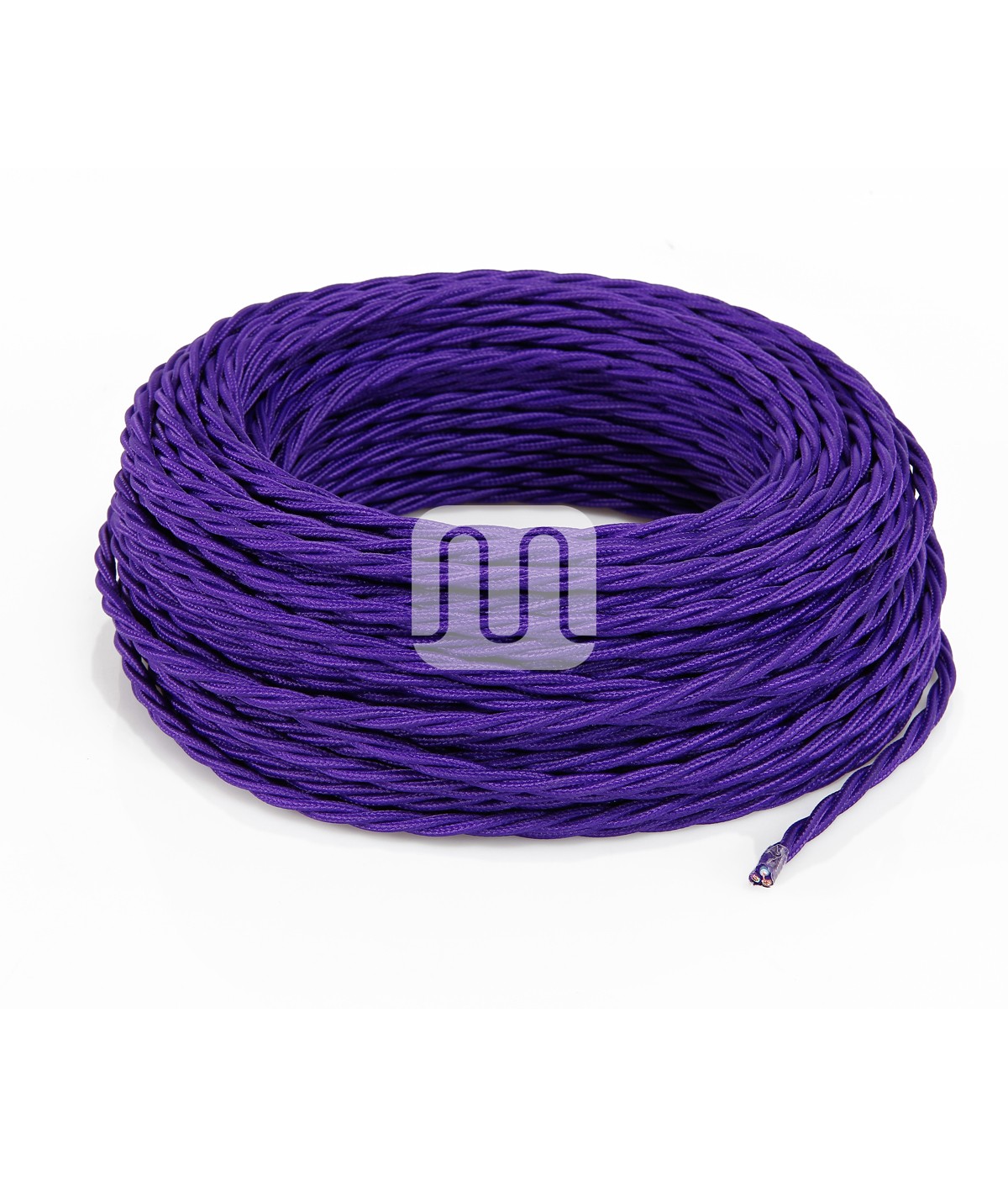 Cablu electric textil rasucit  culoare violet 2x0.75 mm 50 ml