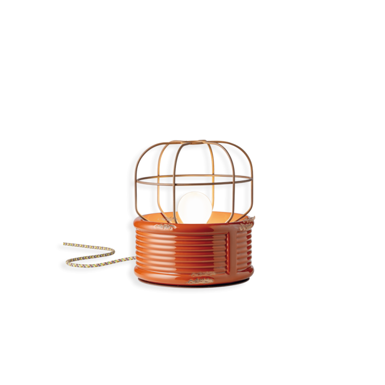 Lampa de masa ceramica portocaliu C2345 INDUSTRIAL