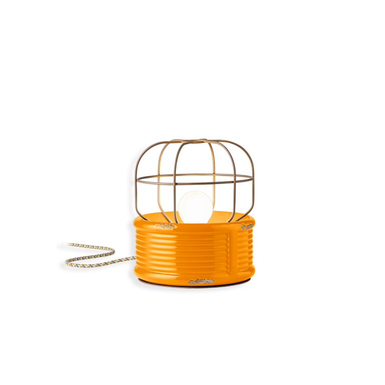 Lampa de masa ceramica galben C2345 INDUSTRIAL
