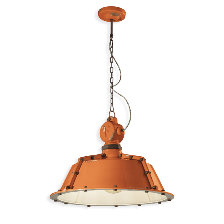 Lustra corp iluminat retro vintage arancio INDUSTRIAL C1720