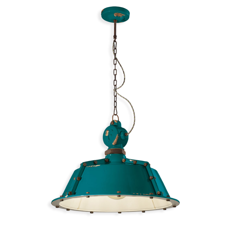 Lustra corp iluminat retro vintage verde INDUSTRIAL C1720